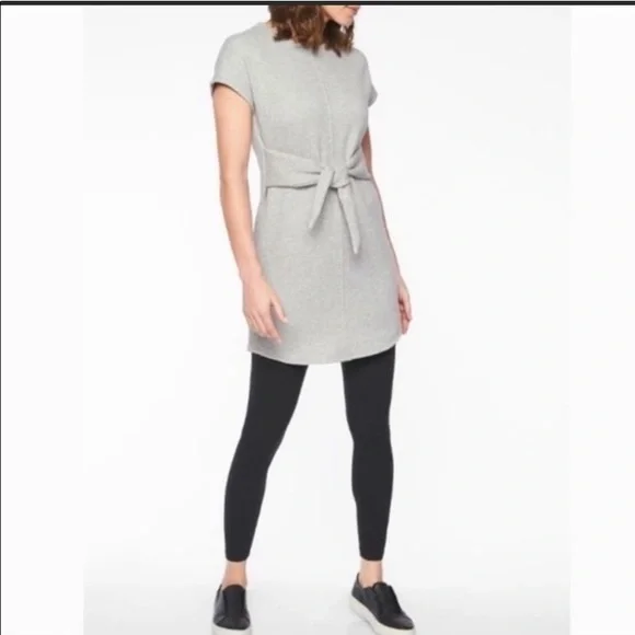 ATHLETA Grey Jersey Mini Dress XL - Picture 3 of 11